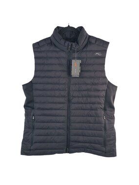 NEW Kjus Men's FRX Blackcomb Vest Black Size 56, 2XL Lightweight Down Full Zip